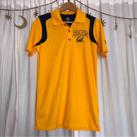 Men’s UC Berkeley Gold & Blue Cal Bears Polo shirt - Picture 1 of 5